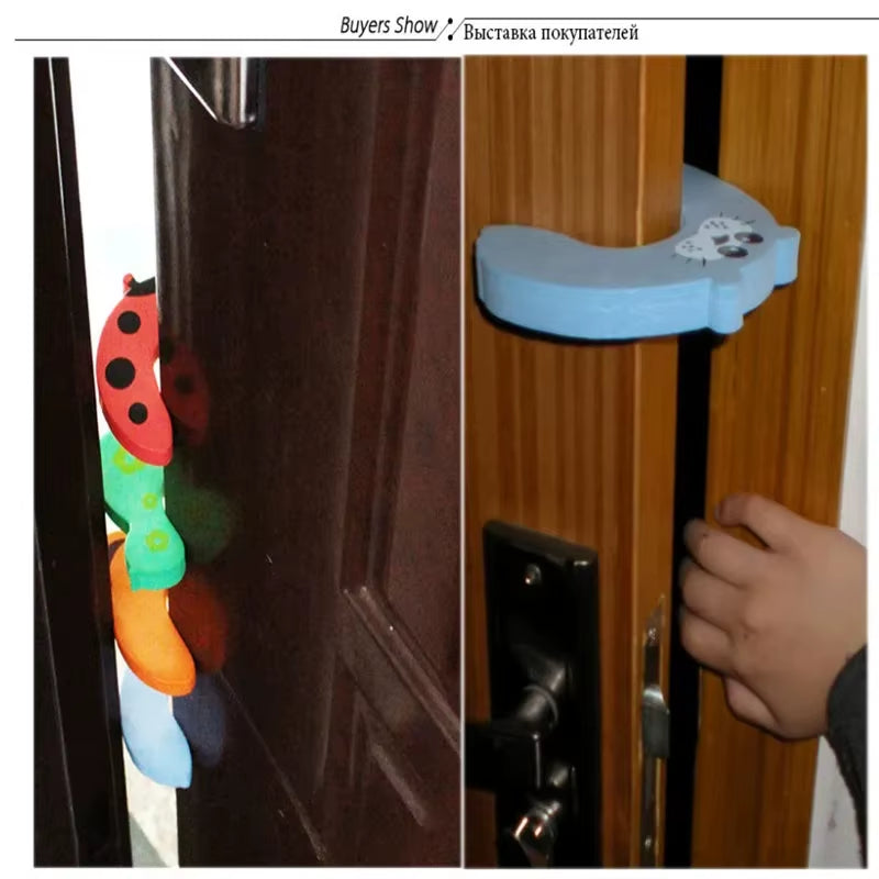 7Pcs/Set Door Stops Blocker Baby Door Stop Baby Protections Baby Door Security Protection for Children Door Pinch Guard Hinge