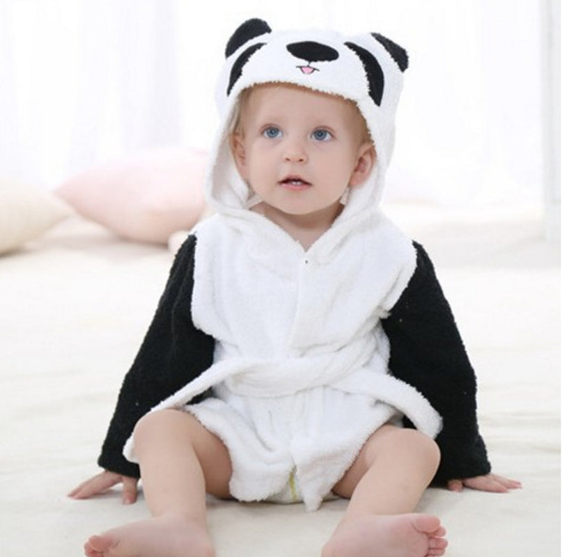 Cartoon Cute Animal Modeling Baby Bath Towels Baby Bathrobes Cotton Children'S Bathrobes Baby Hooded