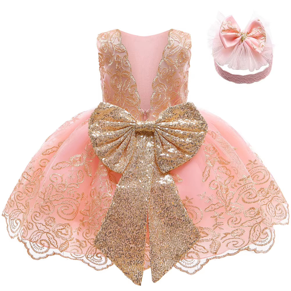 Baby Girls Dress Newborn Clothes Princess Dresses for Baby 1St Year Birthday Dress Halloween Costume Infant Party Dress 0-2T
