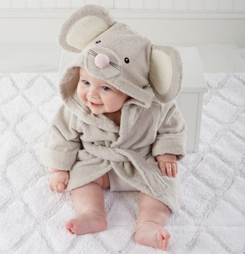 Cartoon Cute Animal Modeling Baby Bath Towels Baby Bathrobes Cotton Children'S Bathrobes Baby Hooded