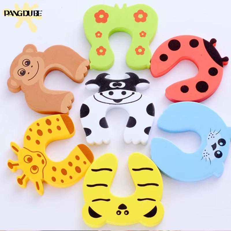 7Pcs/Set Door Stops Blocker Baby Door Stop Baby Protections Baby Door Security Protection for Children Door Pinch Guard Hinge