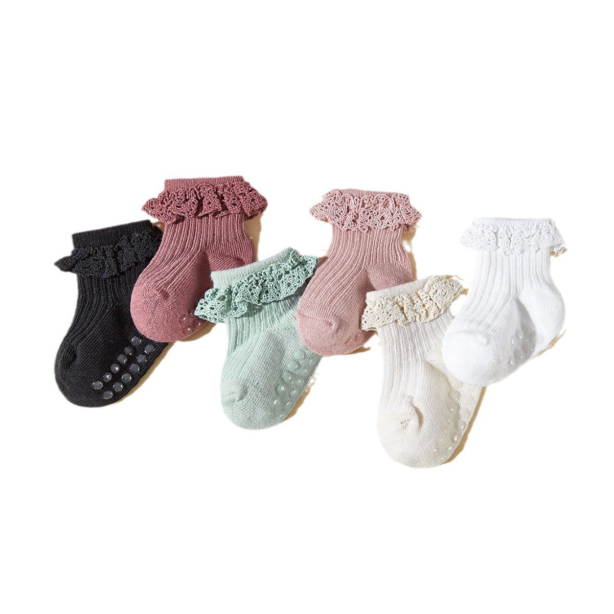 Babywealth Baby Socken 6stk für Frühling und Sommer