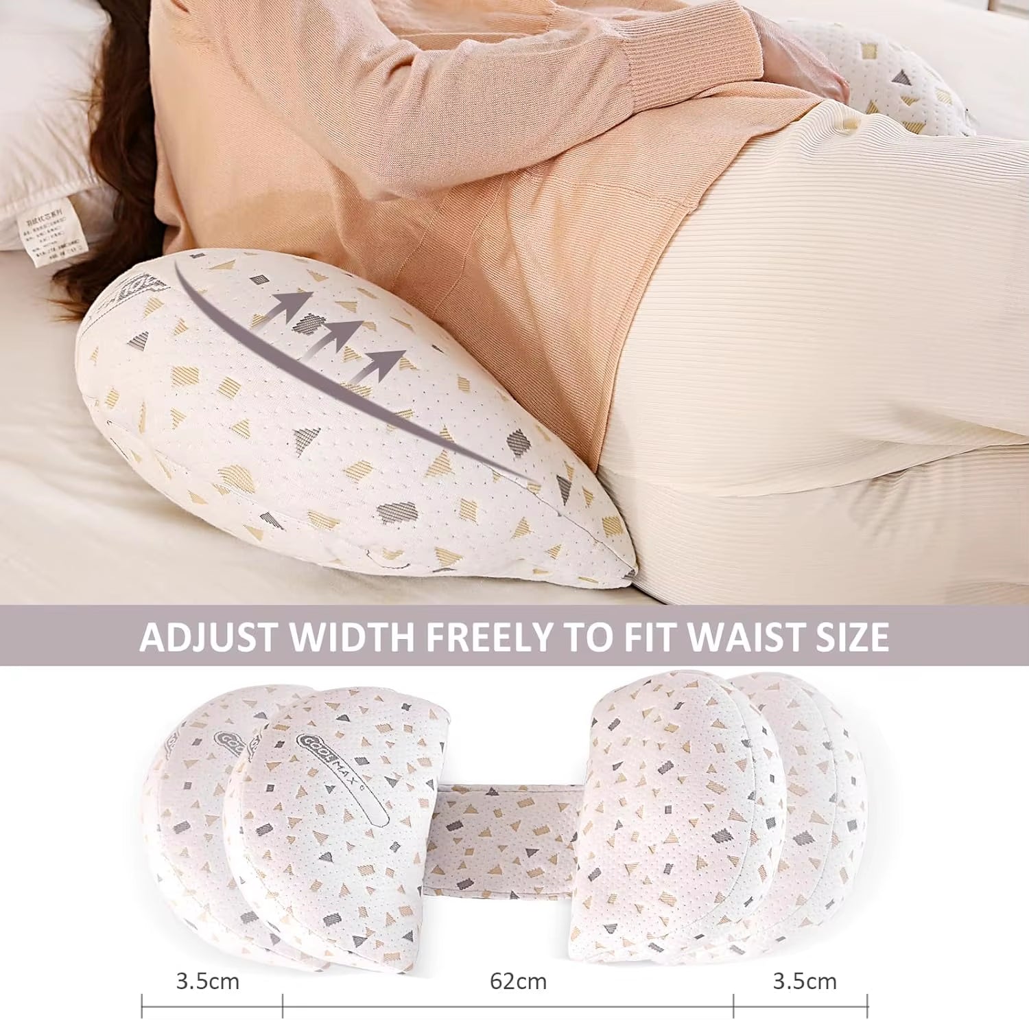 Wedge Pregnancy Pillow for Sleeping 2024 Adjustable Comfort Full Body Pillow Support Pillow for Pregnant Maternity Body Pillow