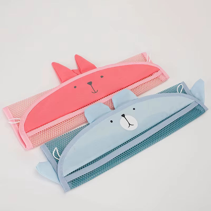 New Baby Bathroom Mesh Bag Sucker Design for Bath Toys Kids Basket Cartoon Animal Shapes Cloth Sand Toys Storage Net Bag
