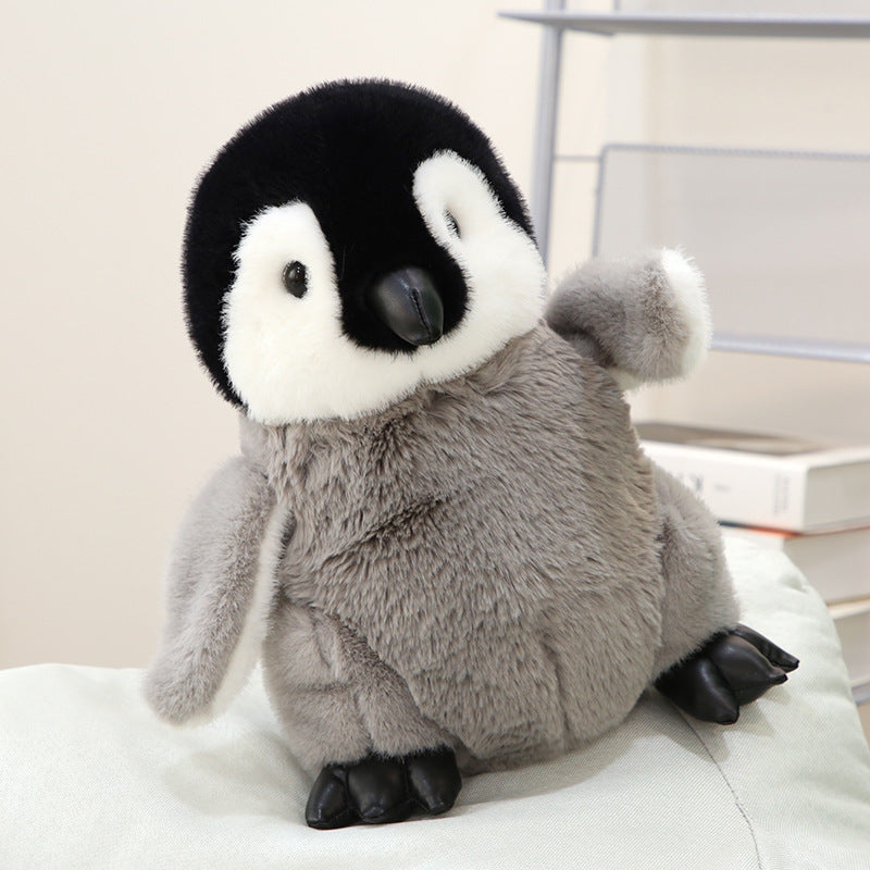 Kuscheltier Grauer Pinguin 20cm oder 30 cm