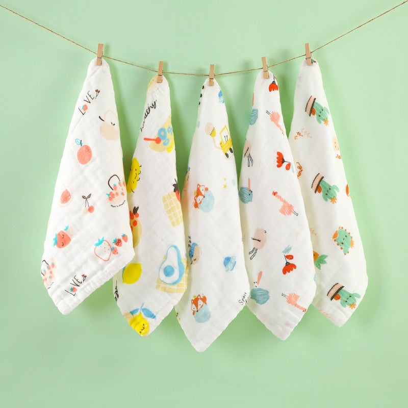 Baby Gauze Face Wash Pure Cotton Baby Saliva Towel