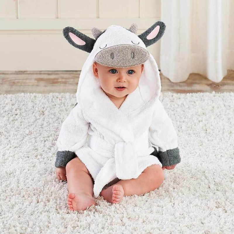 Cartoon Cute Animal Modeling Baby Bath Towels Baby Bathrobes Cotton Children'S Bathrobes Baby Hooded