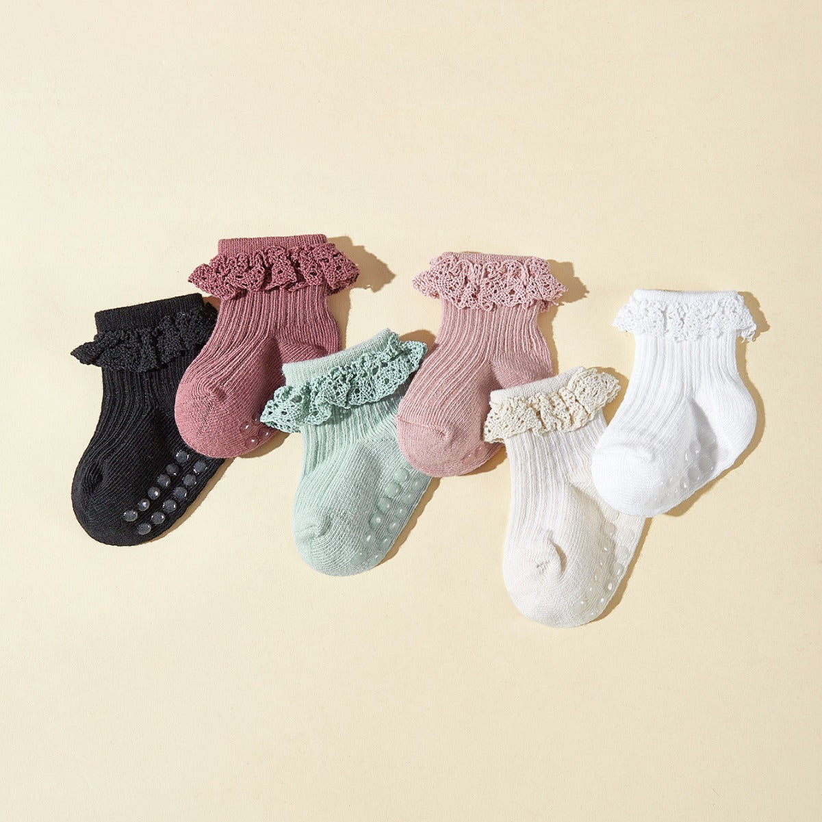 Babywealth Baby Socken 6stk für Frühling und Sommer