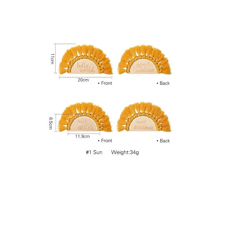 Baby Wooden Monthly Memorial Milestone Cards Flower Monthly Newborn Engraved Age Photography Accessories Baby Birthing Gift