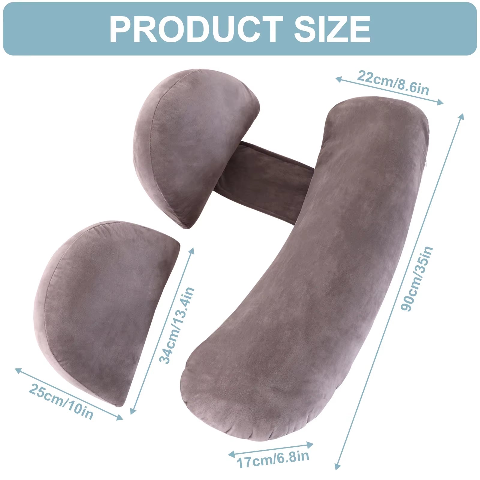 Wedge Pregnancy Pillow for Sleeping 2024 Adjustable Comfort Full Body Pillow Support Pillow for Pregnant Maternity Body Pillow